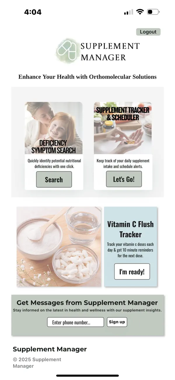 Screenshot #1 pour Supplement Manager