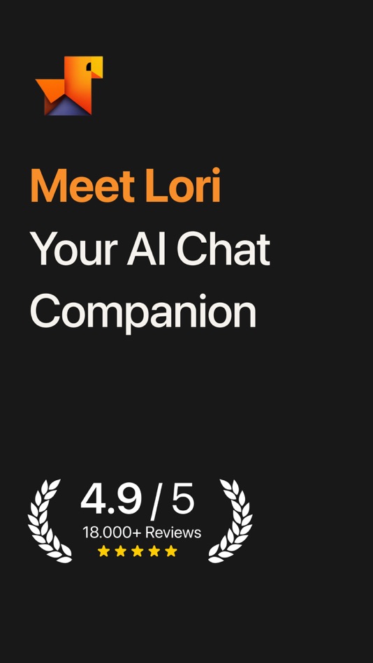 #1. AI Chat Companion - Lori (iOS) 由: Reflectly X ApS
