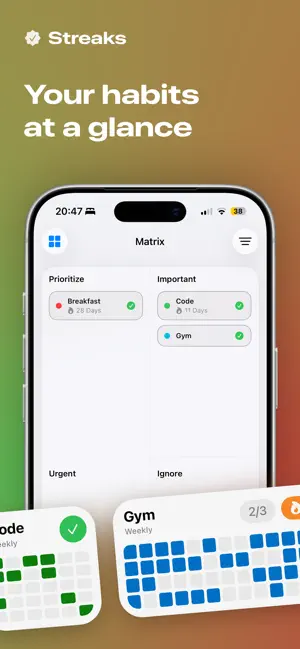 Streaks: Daily Habit Tracker screenshot 2