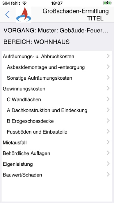 Schaden Gutachter App Screenshot
