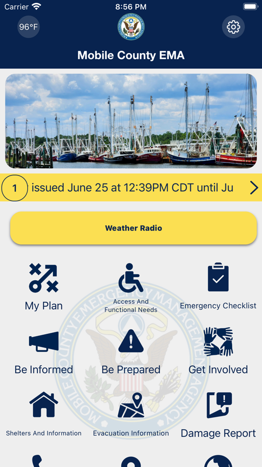 #1. Mobile County EMA App (iOS) Podle: Mobile County Emergency Management Agency