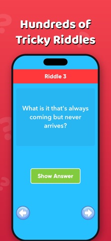 Tricky Riddles With Answers iPhone screenshot