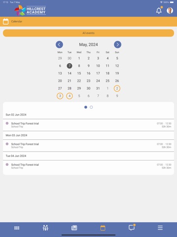 Hillcrest Academy iPad screenshot