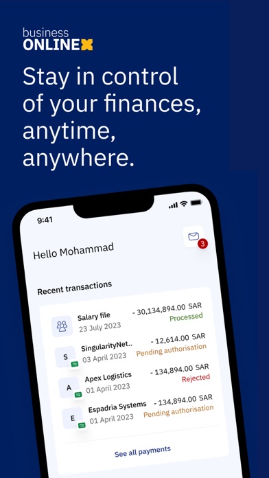 businessONLINE X - KSA Screenshot