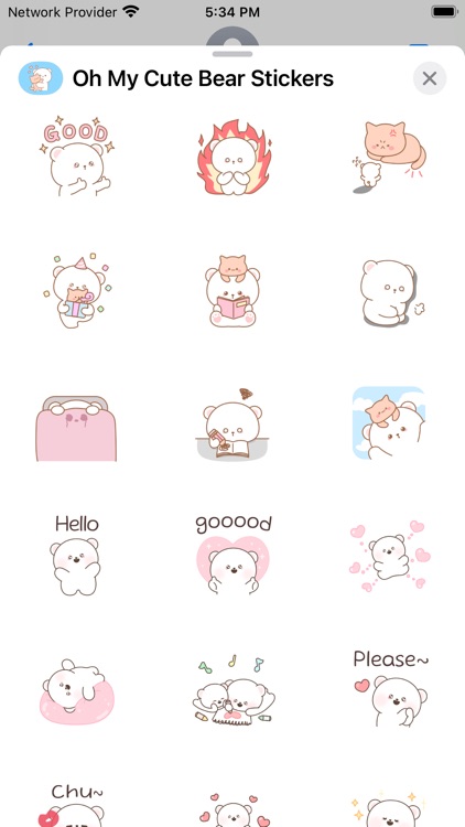 Oh My Cute Bear Stickers DAGOM screenshot-4