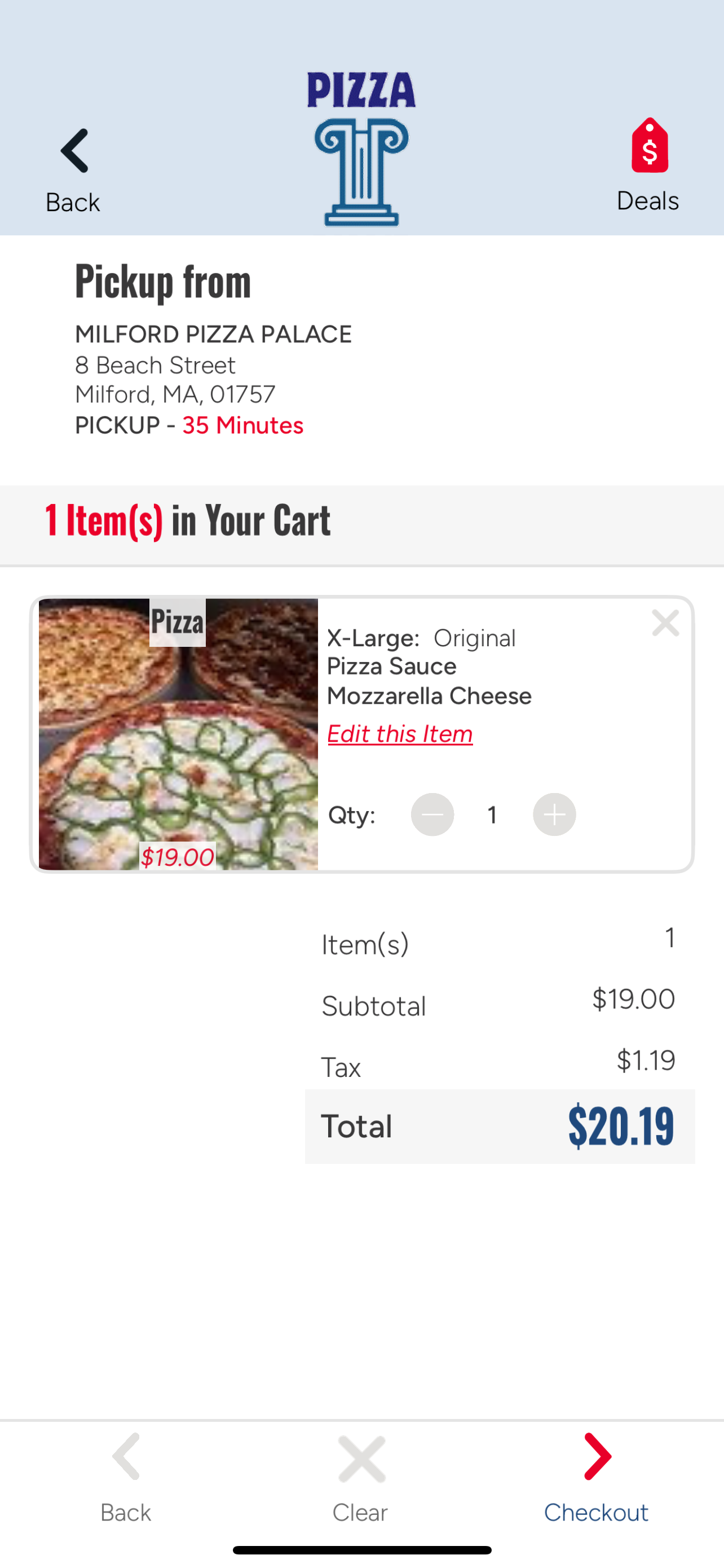Milford Pizza Palace