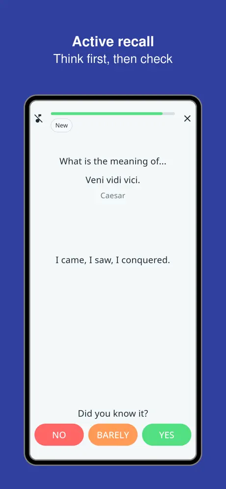 Latin Phrases Trainer screenshot 3