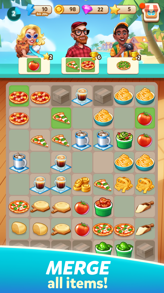 #4. Cook & Merge Kate's Adventure (iOS) Bởi: Supersolid Ltd