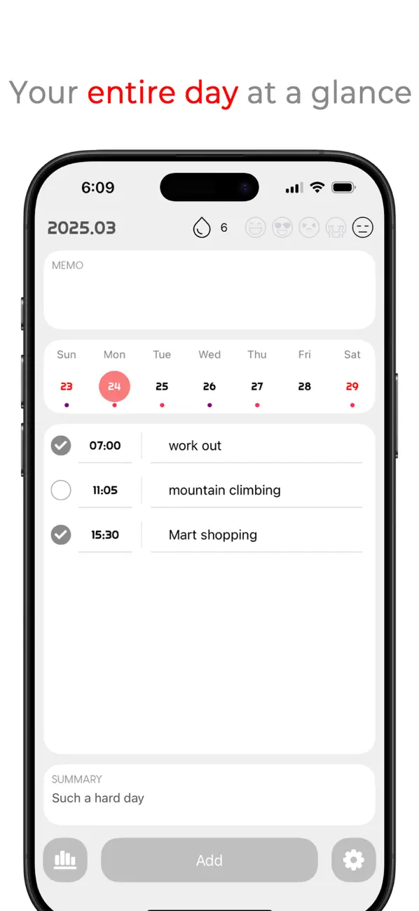 Screenshot #1 pour Agenda quotidien - Daily Todo