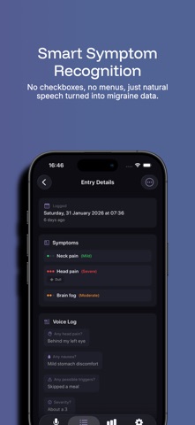 MigraPulse - Migraine Tracker iPhone screenshot