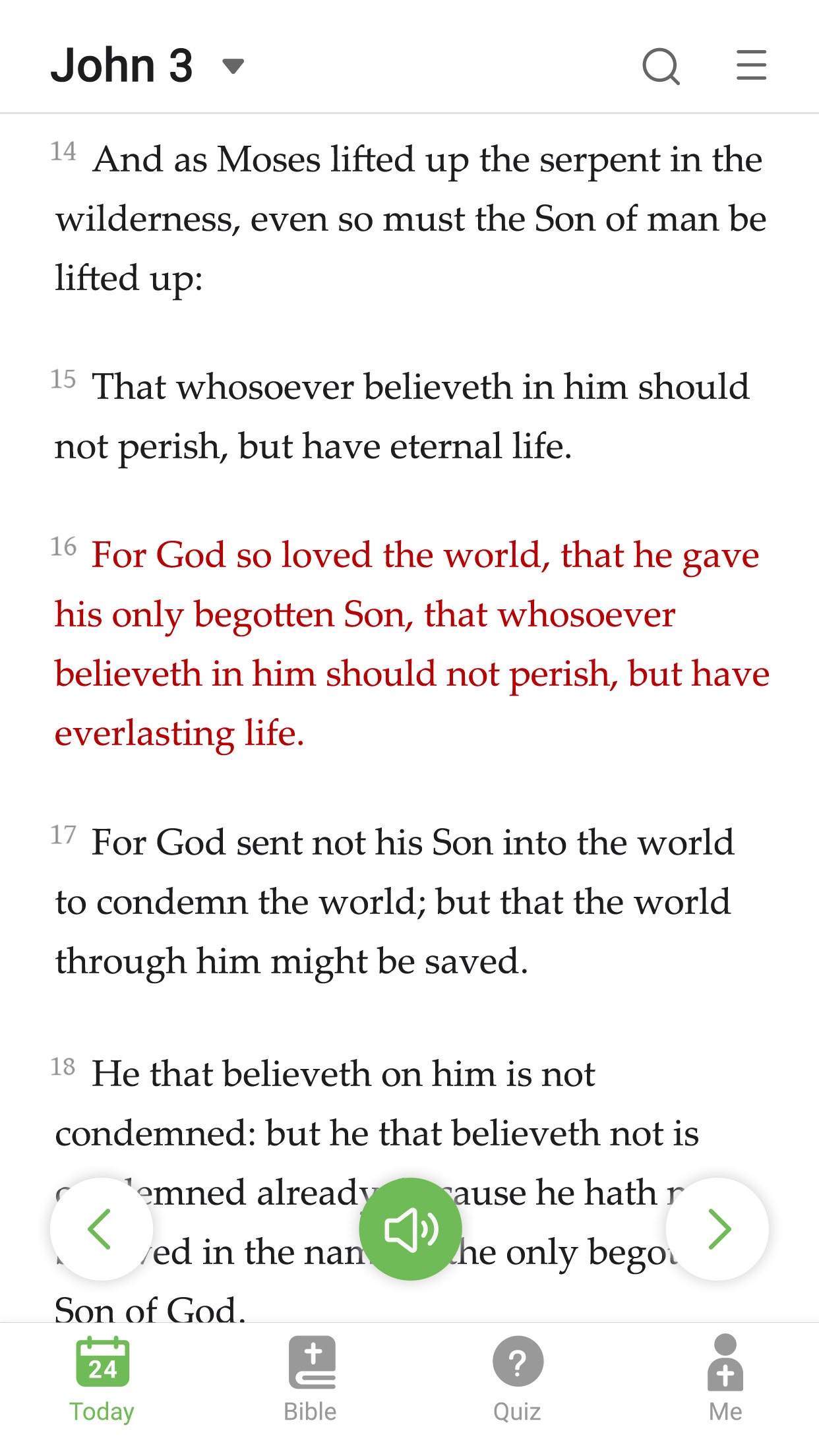 Bible - Daily Bible Verse KJV screenshot 1