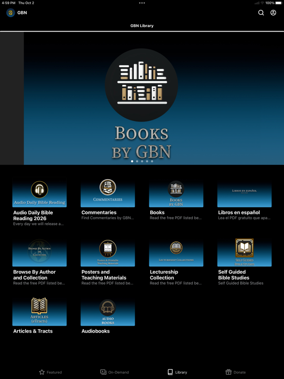 G.B.N. iPad screenshot 3 - Education app