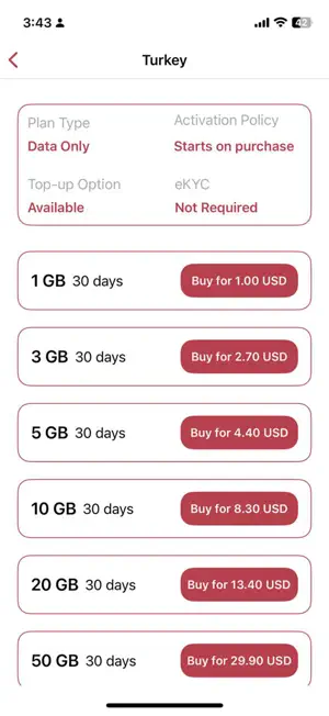 Travel DataSIM: Stay Connected screenshot 3
