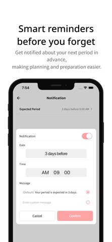 Simple Period Tracker - Cherri Screenshot 3 of 10