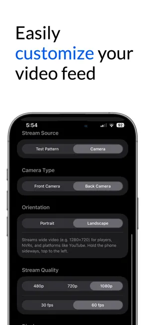 RTSP & RTMP Cam - OctoStream screenshot 2