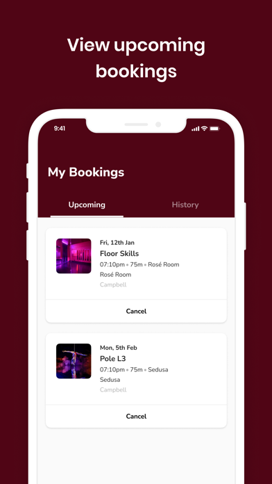 Screenshot 3 of Nova Noir Dance Studio App