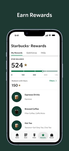 Starbucks UK iPhone screenshot 2
