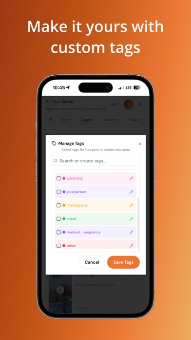 Stasht App: Save Social Inspo iPhone screenshot 3 - Productivity app