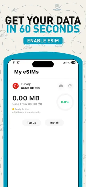 Keyf eSŸM, Instant Global eSIM screenshot 3