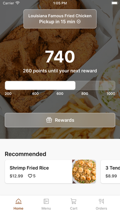 LA Famous Fried Chicken Mobile Screenshot