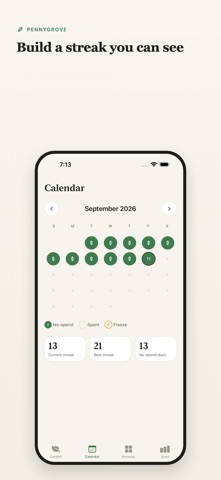 Pennygrove — No Spend Tracker Screenshot 3 of 6