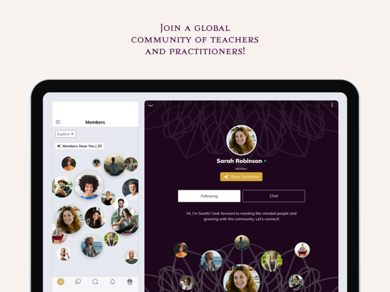 Radiant Body Yoga iPad screenshot 1 - Social Networking app