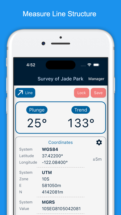 Geology Clinometer: GeoCompass Screenshot