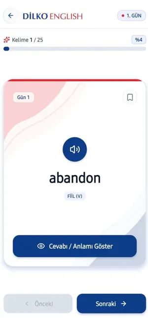 Dilko English Kelime Kampı screenshot 4
