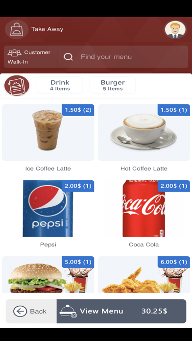 T.O Restaurant POS Screenshot