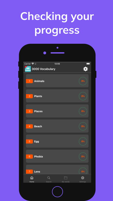 3000 Core English Vocabulary Screenshot