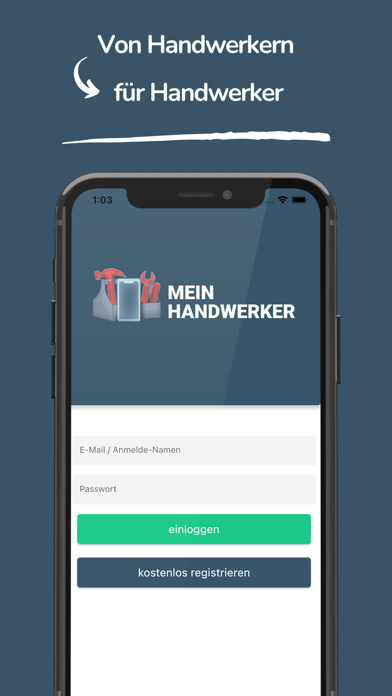 MeinHandwerker-App Screenshot