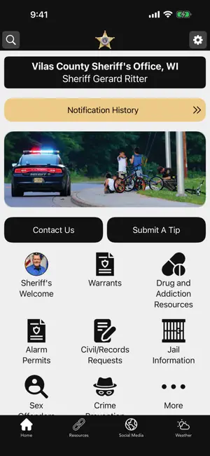 Vilas County Sheriff's Office screenshot 1