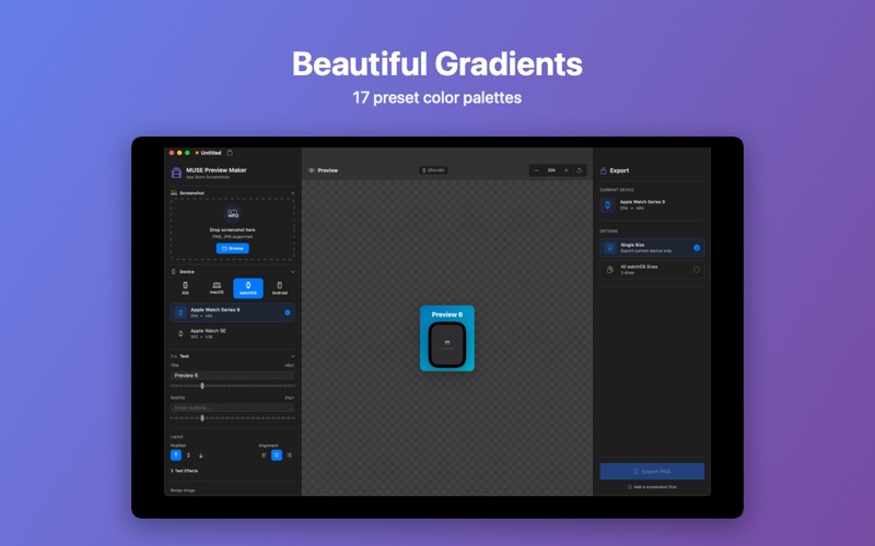 Muse Preview Maker screenshot