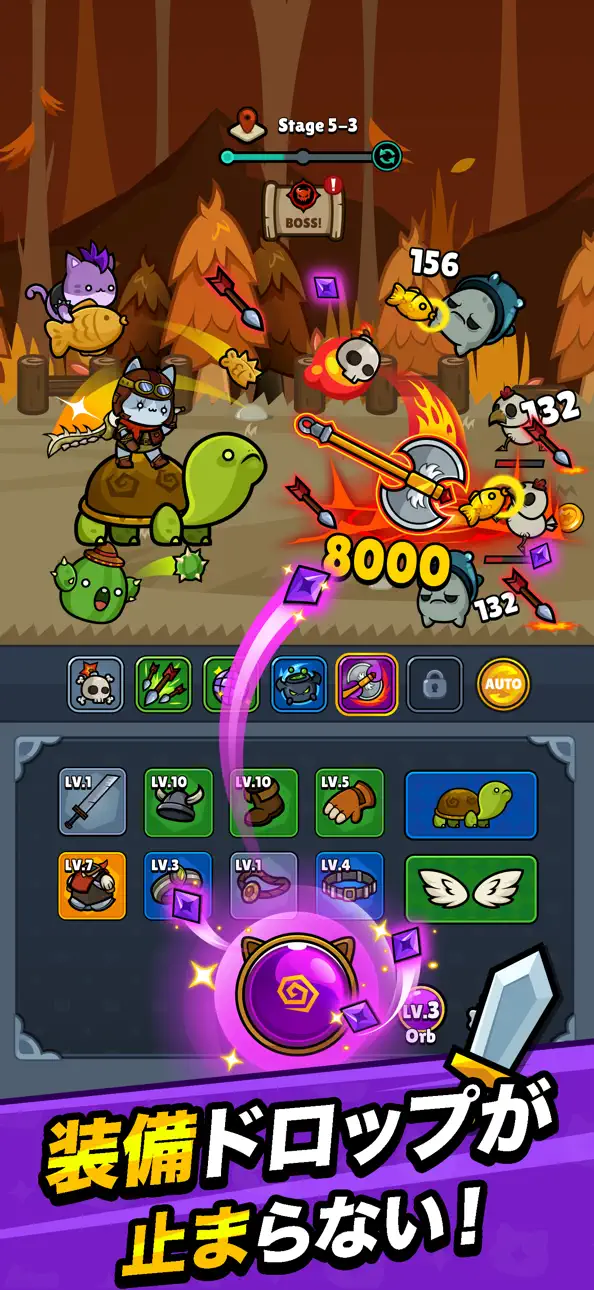 Meow Knights: Idle RPG iOS Mod IPA screenshot 3 - iOS game interface