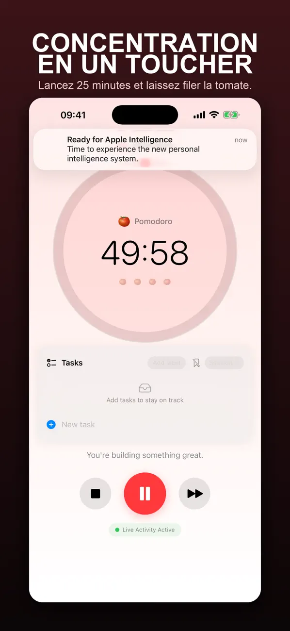 Screenshot #1 pour Pomodoro Timer - Focus Timer