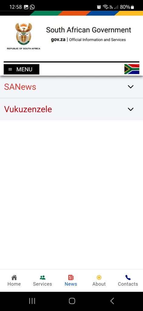 South African Government - App de Noticias | MWM