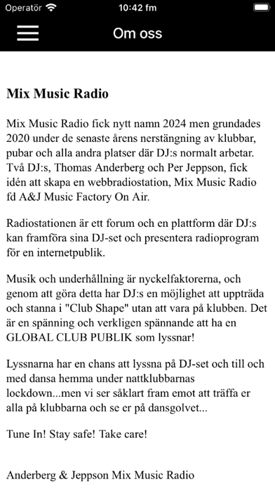 Mix Music Radio Screenshot
