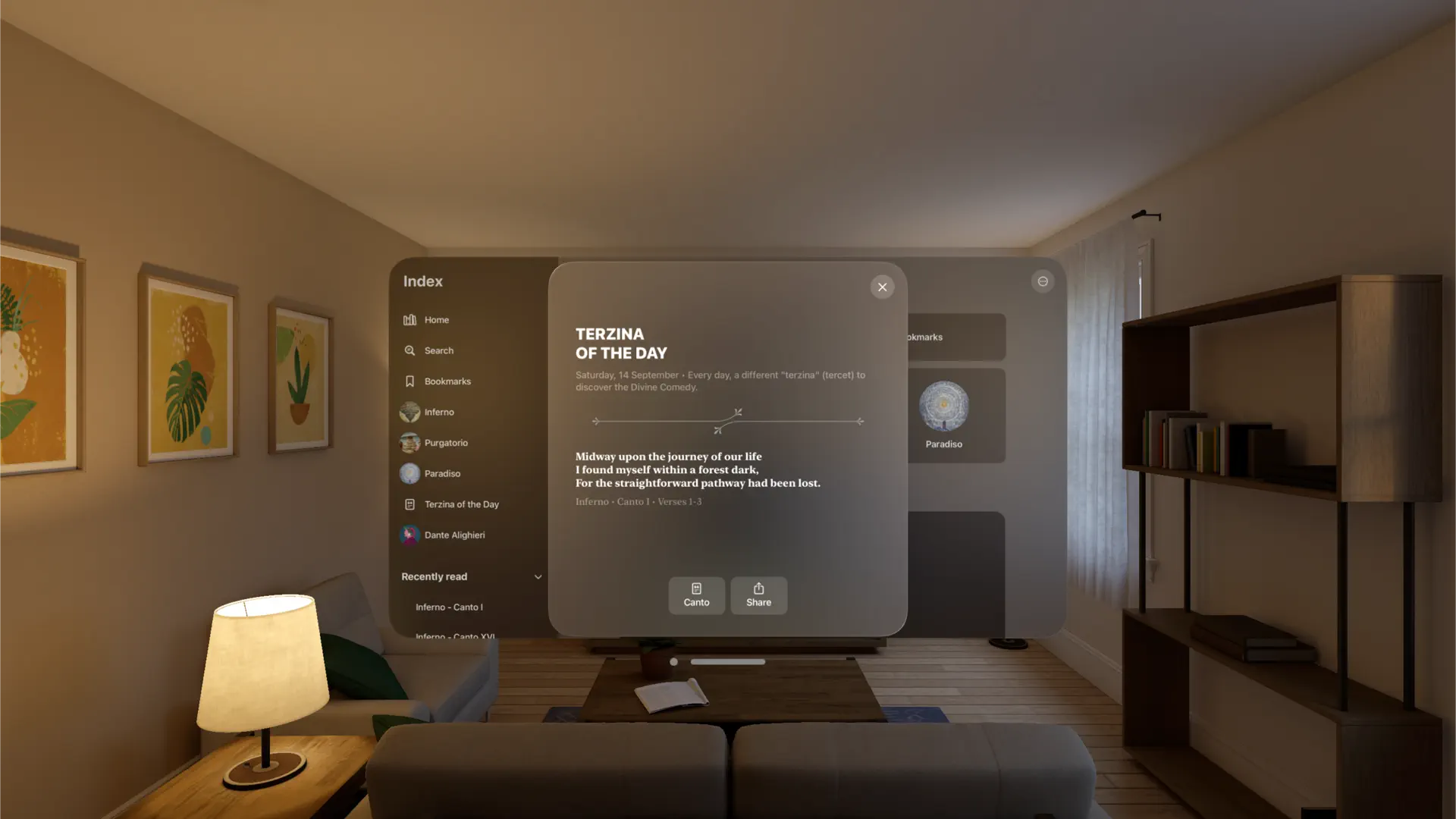 The Divine Comedy Eng-Ita screenshot 2