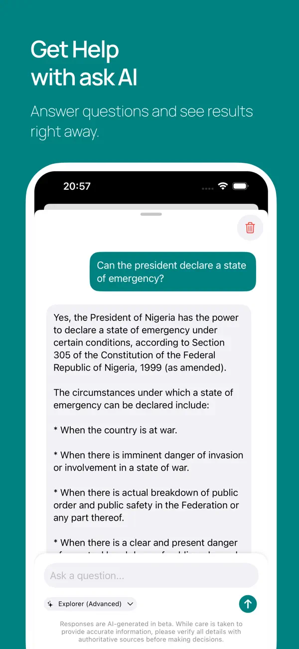 Screenshot #3 pour Constitution of Nigeria 1999