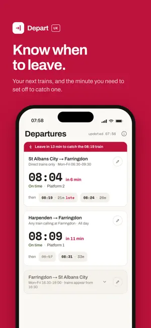 Depart UK screenshot 1
