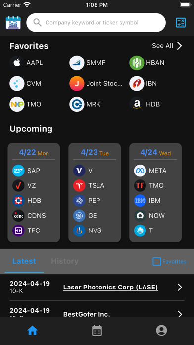 Finance Reports Screenshot