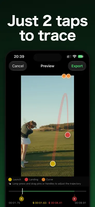 Golf Ball Tracer: Trace Shot screenshot 2 of 3