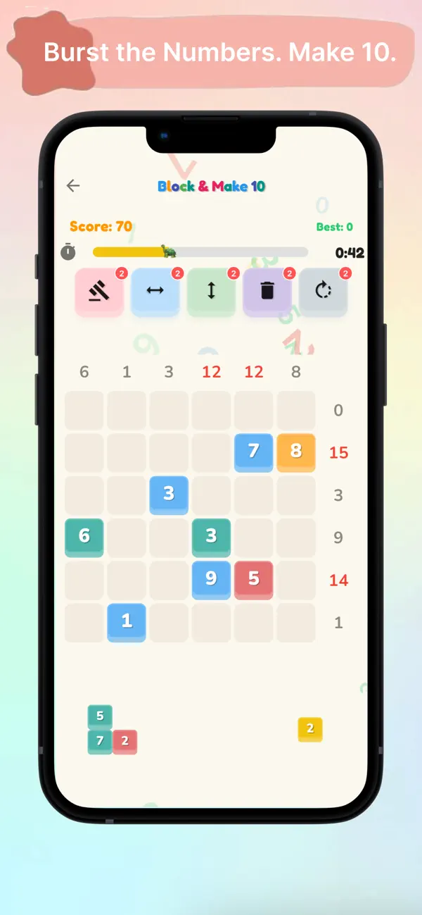 Screenshot #1 pour Make 10 - Number Block Puzzle