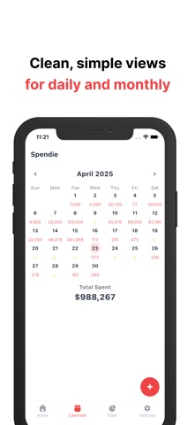 Spendie - An Expense Tracker Screenshot 1 of 5