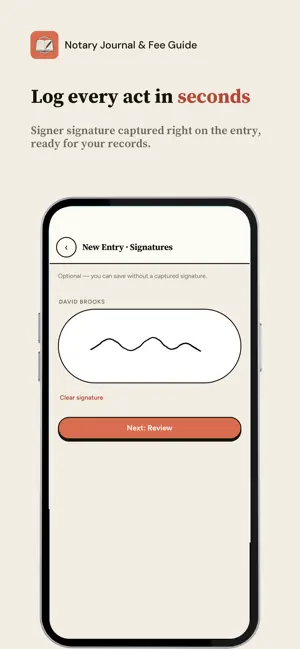 Notary Journal & Fee Guide screenshot 2