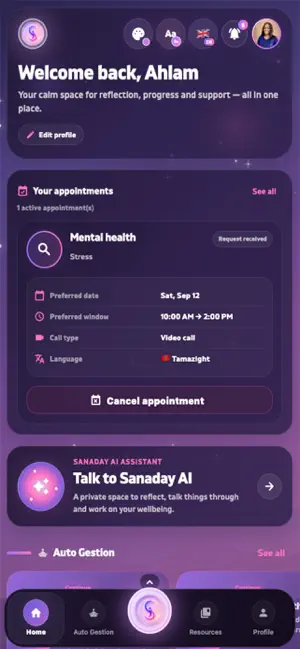 Sanaday: Mental Wellness screenshot 2