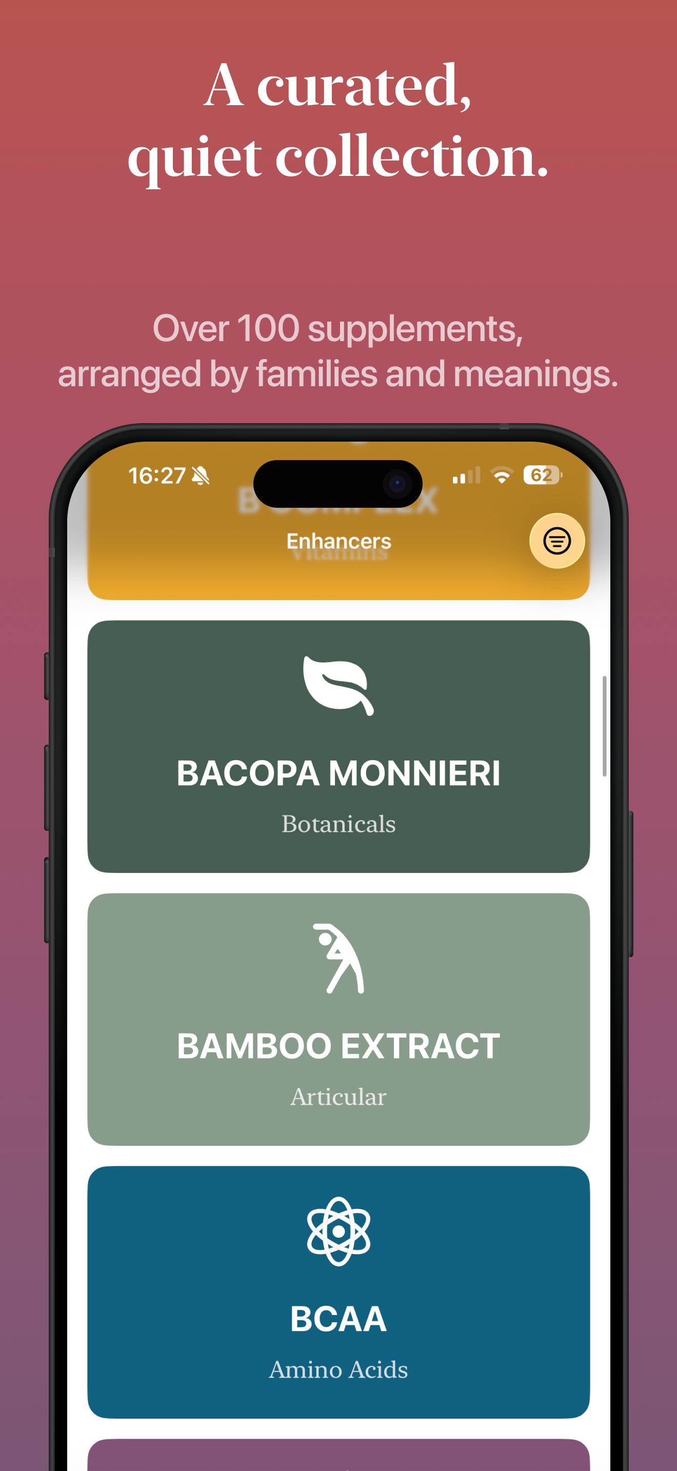 Enhancers: Supplement Tracker