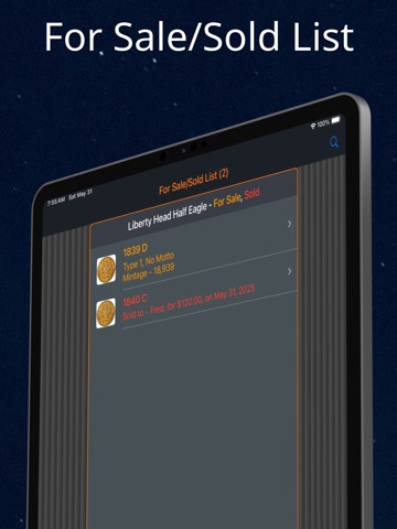 Liberty Head Half Eagle iPad screenshot