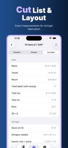 Stringer: Stair Layout iPhone screenshot