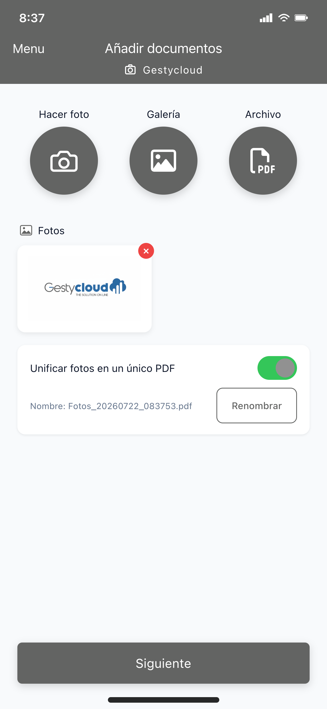 Gestycloud screenshot 4
